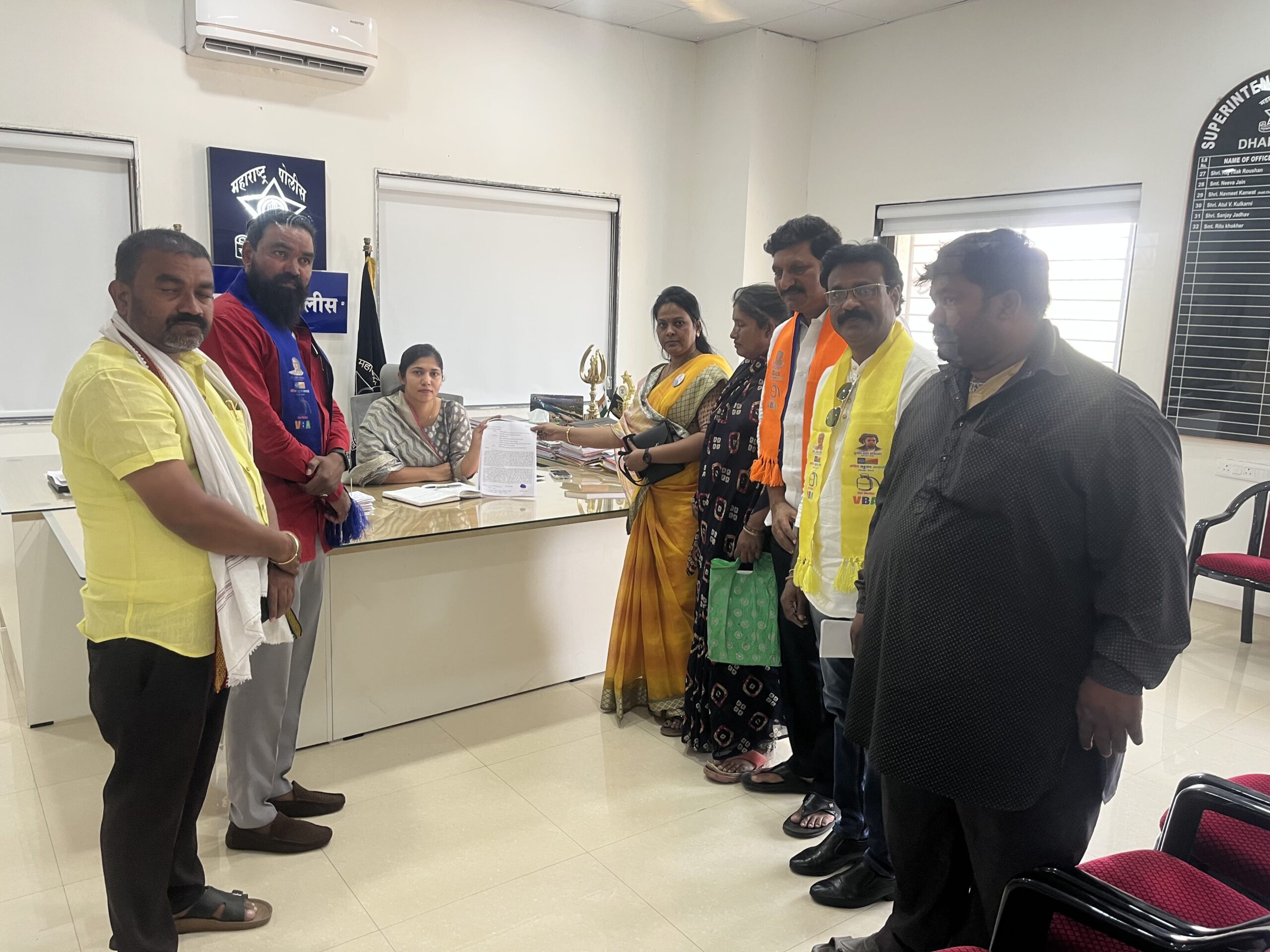 धाराशिवमध्ये वाढत्या जातीय अत्याचारांविरोधात वंचित बहुजन आघाडी आक्रमक