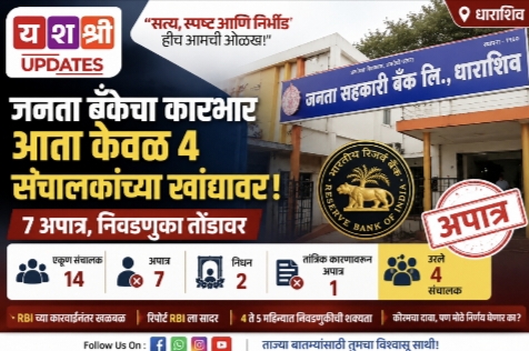 जनता बँकेचा कारभार आता केवळ 4 संचालकांच्या खांद्यावर; 7 अपात्र, निवडणुका तोंडावर