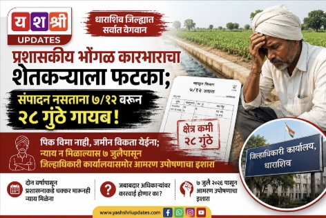 प्रशासकीय भोंगळ कारभाराचा शेतकऱ्याला फटका; संपादन नसताना ७/१२ वरून २८ गुंठे गायब!